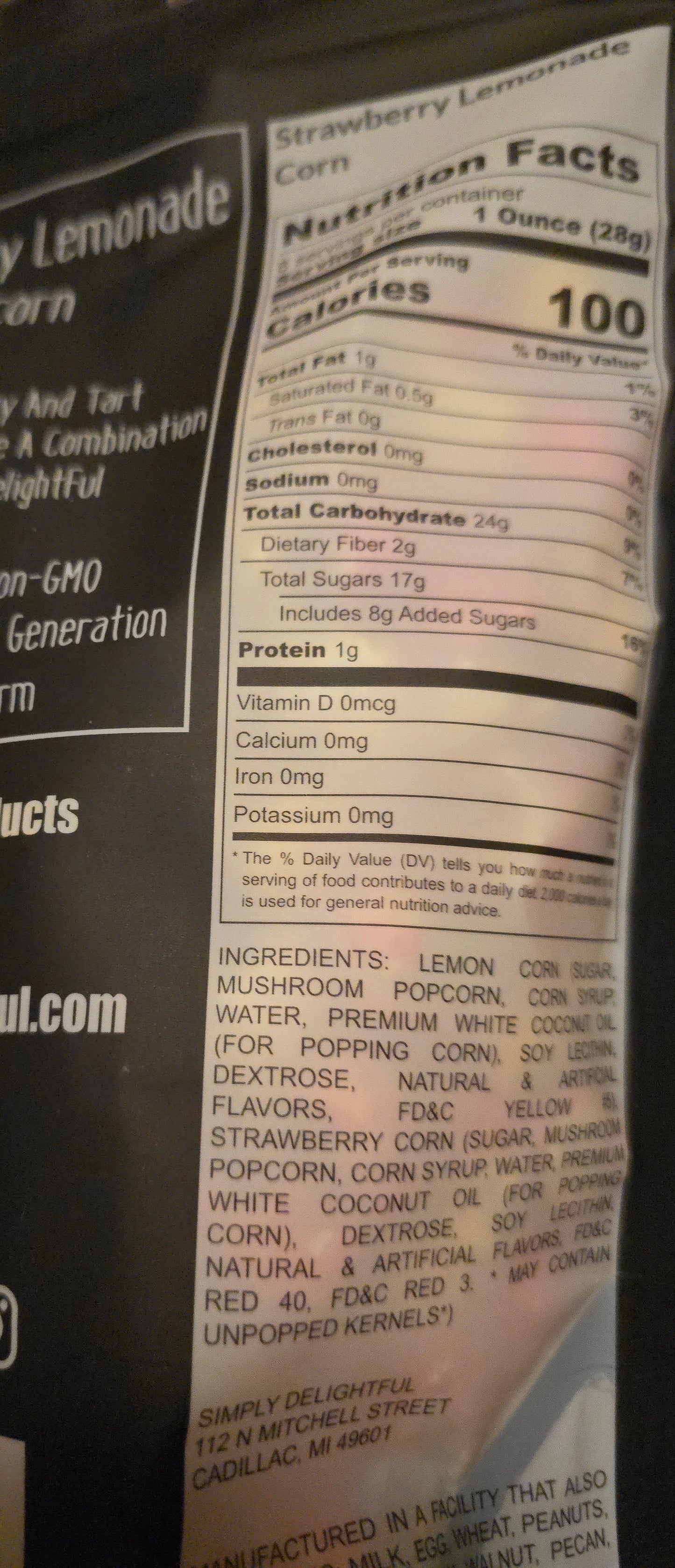 Strawberry Lemonade Popcorn