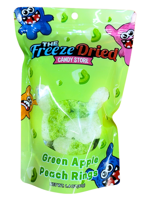 Freeze Dried Green Apple Peach Rings